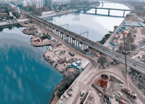 Under Construction Sabarmati River Bridge